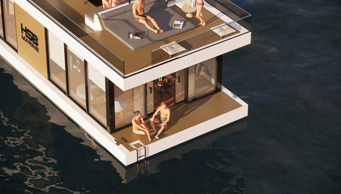 جيل جديد المعيشة :منزل قارب
